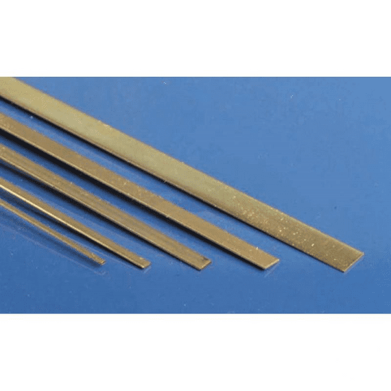 K&S .025x1/2x12in Brass Strip KNS8236