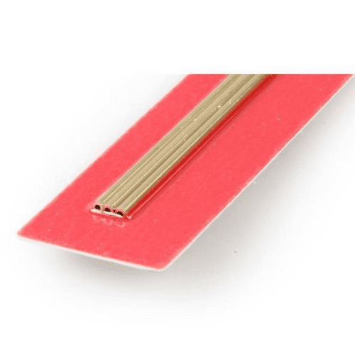 K&S 1/16x12in Round Brass Tube .014in Wall (3pcs) KNS8125