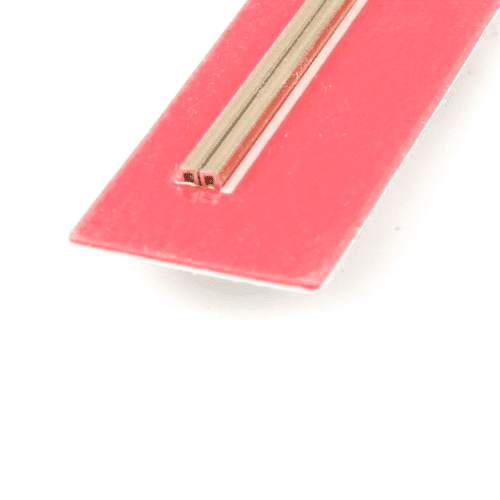 K&S 1/16x12in Square Brass Tube .014 Wall (2pcs)KNS8149