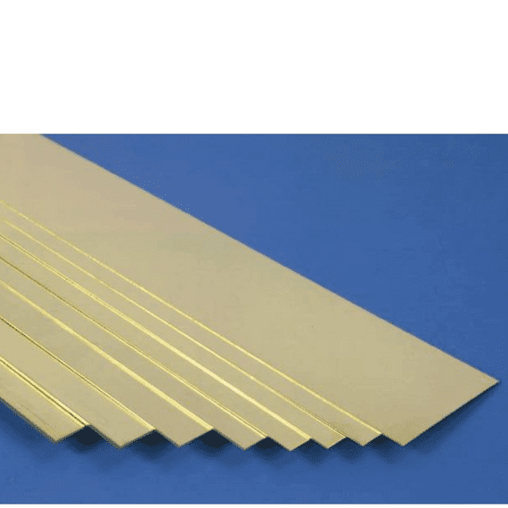 K&S 1/4in Brass Strip .032in Thick (12in long) 8240