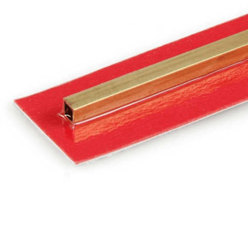 K&S 1/8x12in Square Brass Tube .014 Wall KNS8151