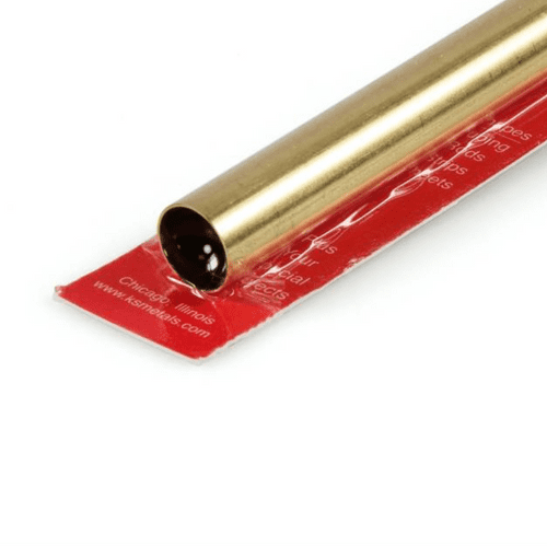 K&S 19/32x12in Round Brass Tube .014in Wall KNS8142