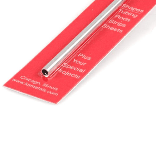 K&S 3/16x12in Round Aluminium Tube .014in Wall KNS8104