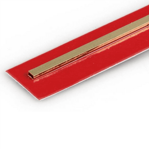K&S 3/32x3/16x12in Rectangle Brass Tube, .014 Wall KNS8262