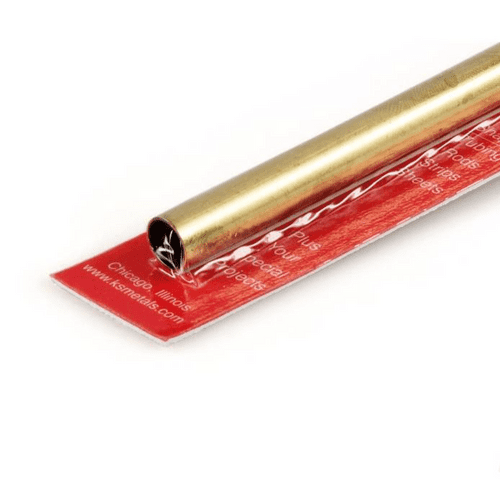 K&S 3/8x12in Round Brass Tube .014in Wall KNS8135