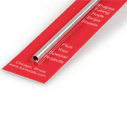 K&S 5/32x12in Round Aluminium Tube .014in Wall (3pcs) KNS8103