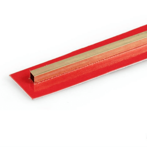 K&S 7/32x12in Square Brass Tube .014 Wall KNS8154