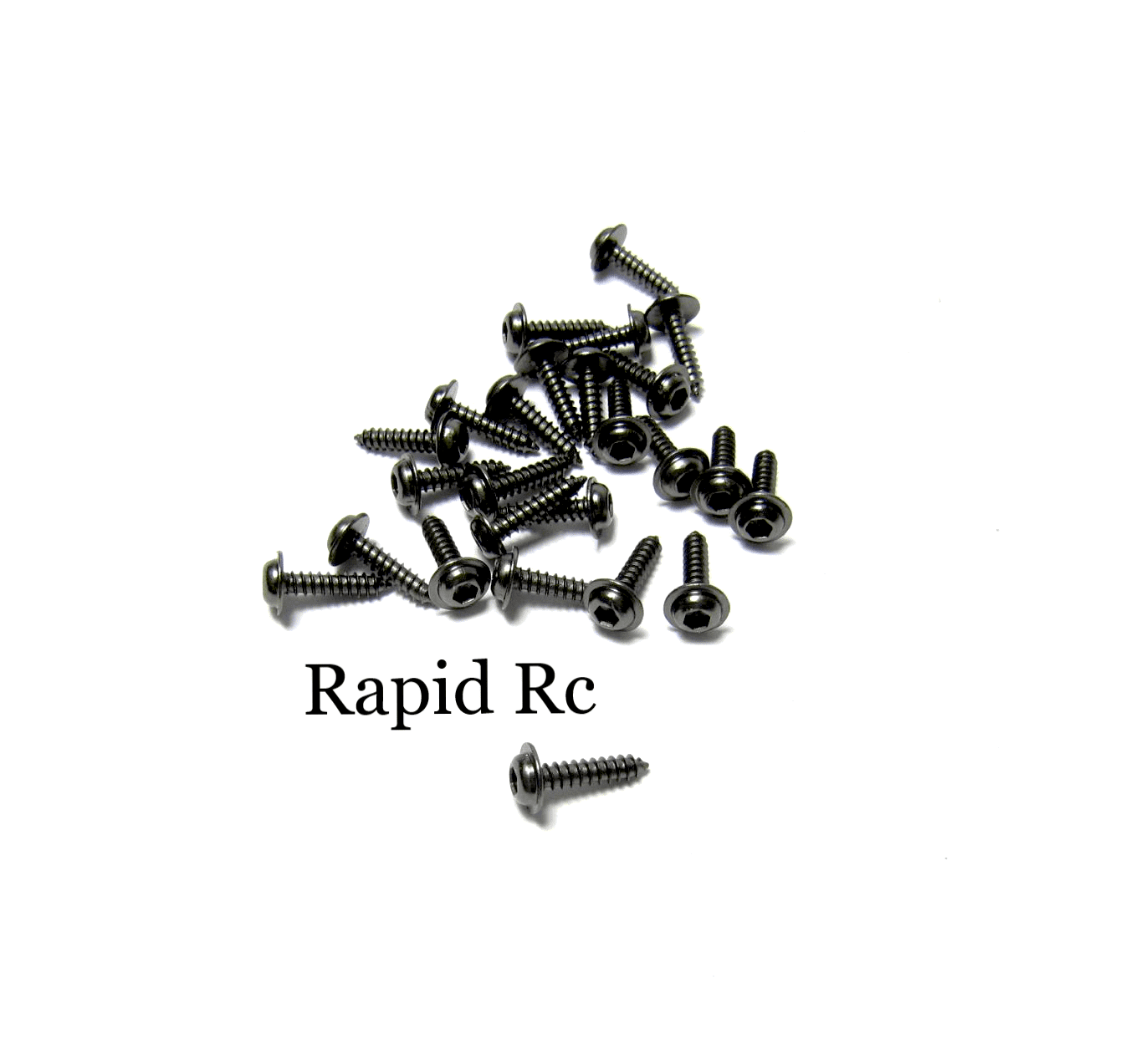 Kuza 2 3mm x 10mm Socket Head W/shoulder Servo Mounting Screws Black
