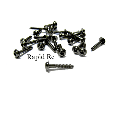 Kuza 2.3mm x 15mm Socket Head W/shoulder  Servo Mounting Screws Black