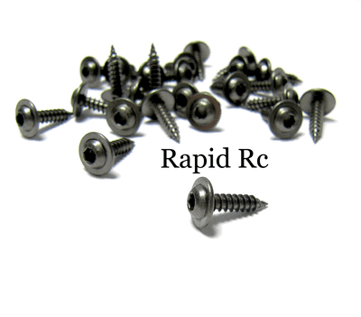 Kuza 3mm x 12mm Socket Head W/shoulder  Servo Mounting Screws Black