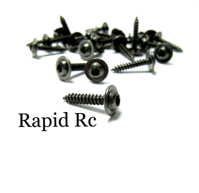 Kuza 3mm x 15mm Socket Head W/shoulder  Servo Mounting Screws Black