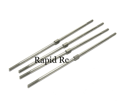 Kuza Adjustable Pushrods Stainless Steel 35cc 2.5x110mm KA04CBS2
