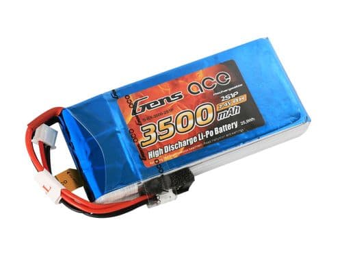 Li-Po 2S 7.4V 3500mAh Rx with Futaba O-G2S3500-RX