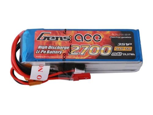 Li-Po 3S 11.1V 2700mAh Tx with BEC O-G3S2700-B