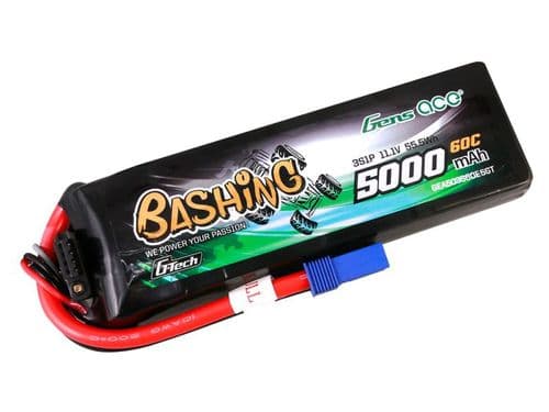 Li-Po Car 3S 11.1V 5000mAh 60C Bashing with EC5