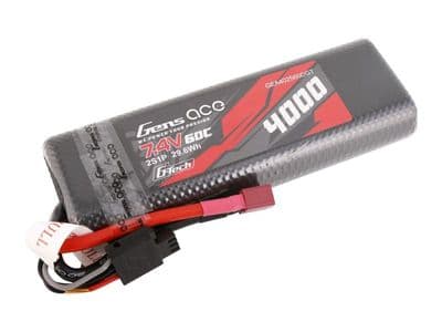 Li-Po G-Tech Car Hard Case 2S 7.4V 4000mAh 60C Bashing with O-GTC2S4000-60