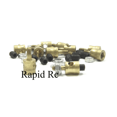 Linkage Stopper Brass for 1.8mm rods threded Base (10pcs/set)