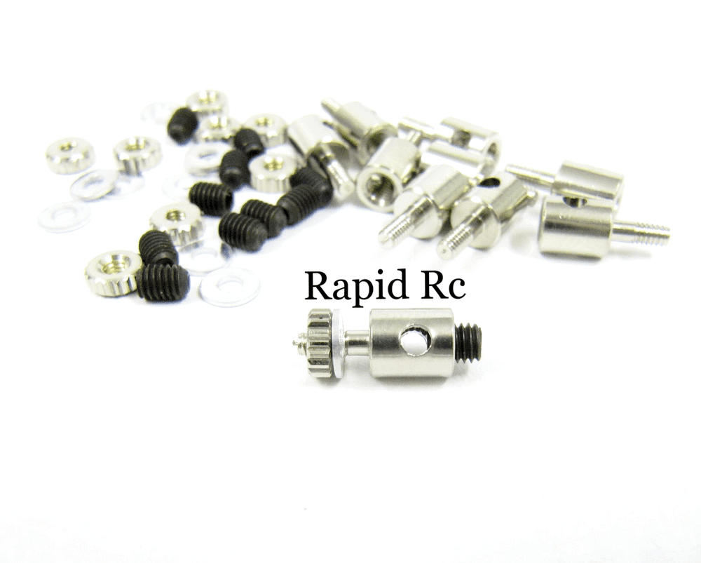 Linkage Stopper for 2mm rods 2mm threaded base 10pcs/set silver