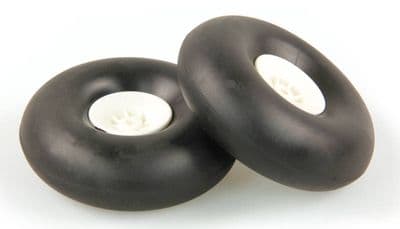 Low Bounce Wheels 3-1/2 in - ( 87mm) White Wheels