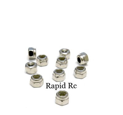 M2 Nyloc Nuts Bright Zinc plated