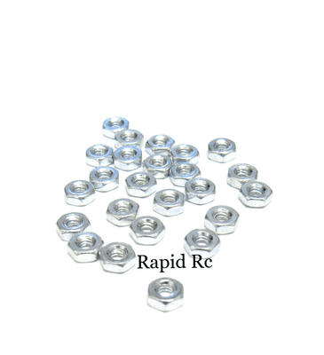 M2 Steel Hex Nuts Bright Zinc plated