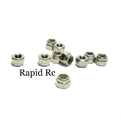 M2.5 Nyloc Nuts Bright Zinc plated