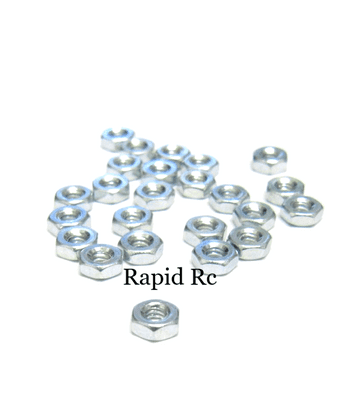 M2.5 Steel Hex Nuts Bright Zinc plated