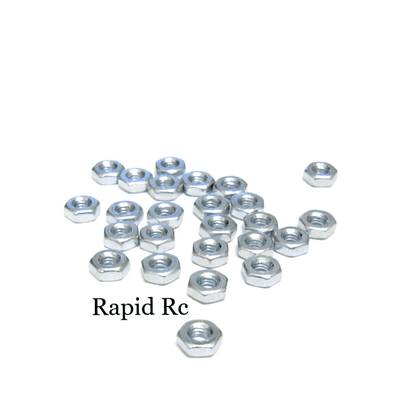 M3 Steel Hex Nuts Bright Zinc plated