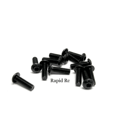 M3 x 10mm Button Head Hex High Tensile Bolts
