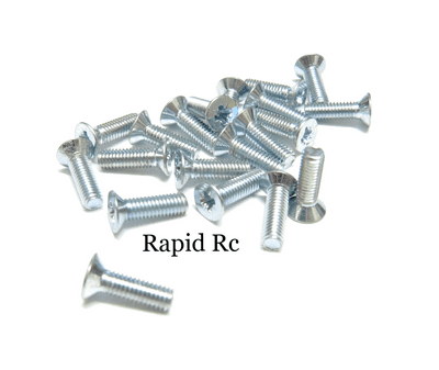 M3x10mm Countersunk Pozi Machine Screw Bright Zinc