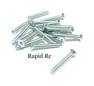 M3x16mm Countersunk Pozi Machine Screw Bright Zinc