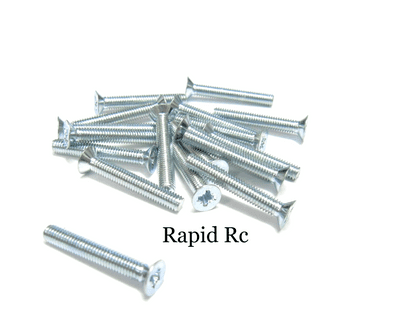 M3x20mm Countersunk Pozi Machine Screw Bright Zinc
