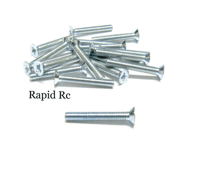 M3x25mm Countersunk Pozi Machine Screw Bright Zinc
