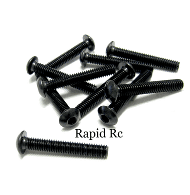 M4 x 25mm Button Head Hex High Tensile Bolts