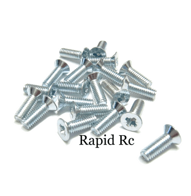 M4x10mm Countersunk Pozi Machine Screw Bright Zinc