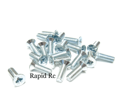 M4x12mm Countersunk Pozi Machine Screw Bright 
