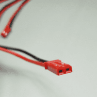 Male JST connector with 10cm quality soft silicon wire.