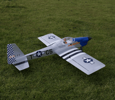 MAX THRUST PRO-BUILD BALSA RUCKUS KIT P-51   - IC OR ELECTRIC