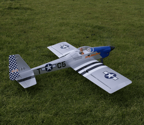 MAX THRUST PRO-BUILD BALSA RUCKUS KIT P-51 - IC OR ELECTRIC