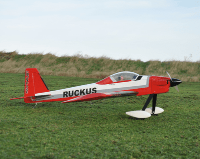 MAX THRUST PRO-BUILD BALSA RUCKUS KIT RED - IC OR ELECTRIC
