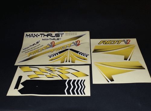 MAX THRUST RIOT DECAL SHEET YELLOW