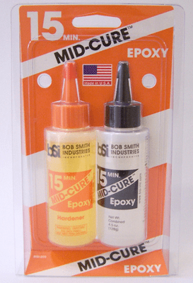 Mid-Cure 15 Min Epoxy Glue 9 oz