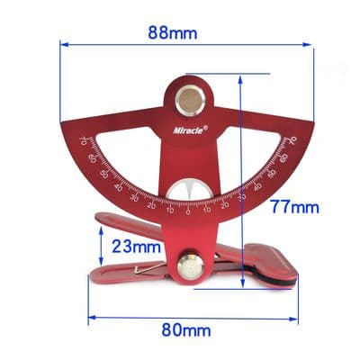 Miracle Anodized Aluminum Throw Meter  Red