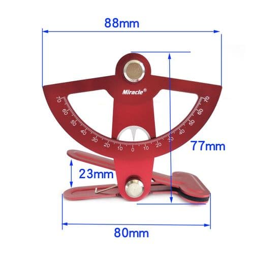Miracle Anodized Aluminum Throw Meter Red