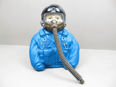 Model JET Pilot 1/6 H81 x W68 x D40mm Blue