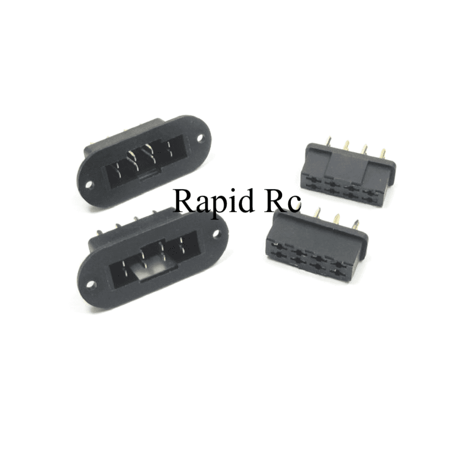 Mpx Connectors Rc MPX 8 Pin Wing Servo Connector Male & Female Multiplex