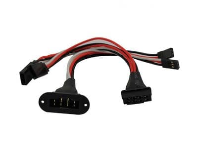 MPX 8 Pins Dual Servo Wing Harness 15cm