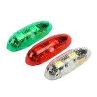 NaviLight, Daylight-Visible, Clip-On, Wireless, Rechargable Navigation Light Set