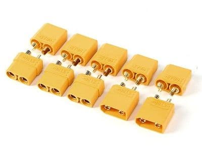 Nylon XT90 Connectors Male/Female (5 pairs)