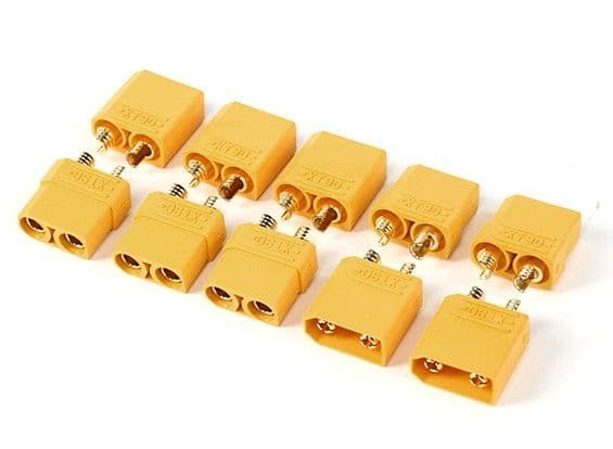 Nylon XT90 Connectors Male/Female (5 pairs)